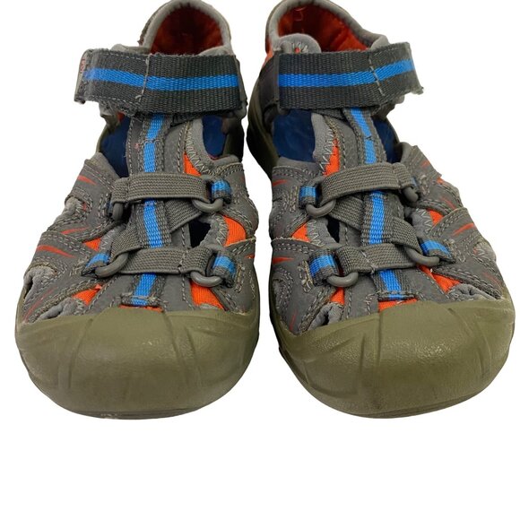 Merrell Hydro Grey Leather Athletic Outdoor Waterproof Sandals Toddler Boy 12M - Picture 2 of 11